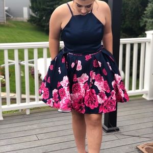 Floral homecoming dress